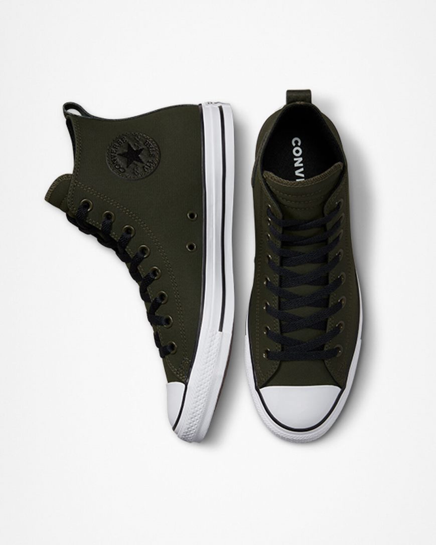 Tenisi Inalti Barbati Converse Chuck Taylor All Star TecTuff Masline Verzi Verzi Albi Negrii | RO DOINA762